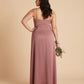Silvarelle Plus Size Timeless Lace Sheath Floor Length Chiffon Bridesmaid Dress -N0366