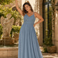 Plus Size Bridesmaid Evening Gown with Sequins Lace and Elegant Open Back A-Line Dress Maxi