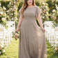 Avenleigh Plus Size Classic A-Line Chiffon Bridesmaid Dress Floor Length for Wedding - N0329