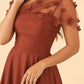 Plus Size Backless A-Line Formal Gown with Floral Appliqué and Satin Skirt