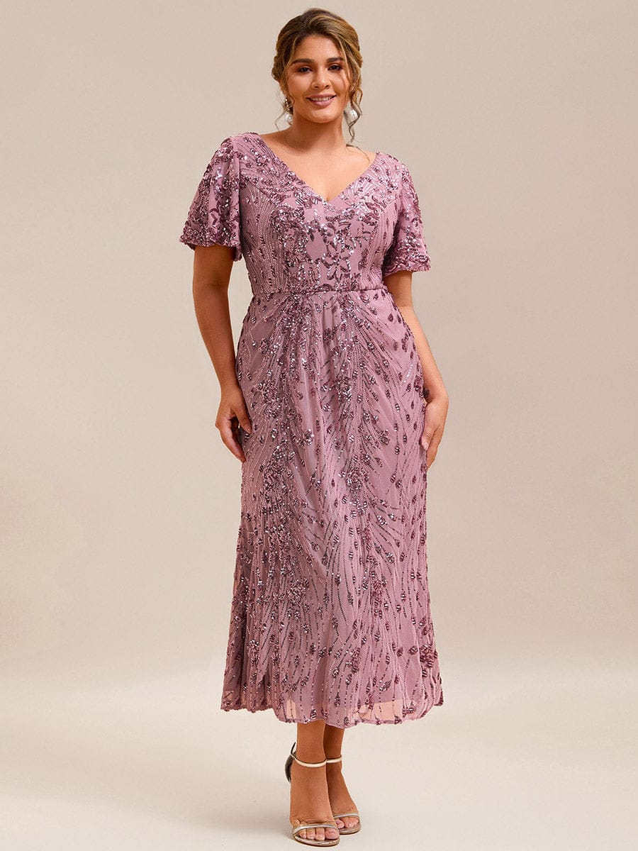 Plus Size Sequin Mermaid Formal Dress