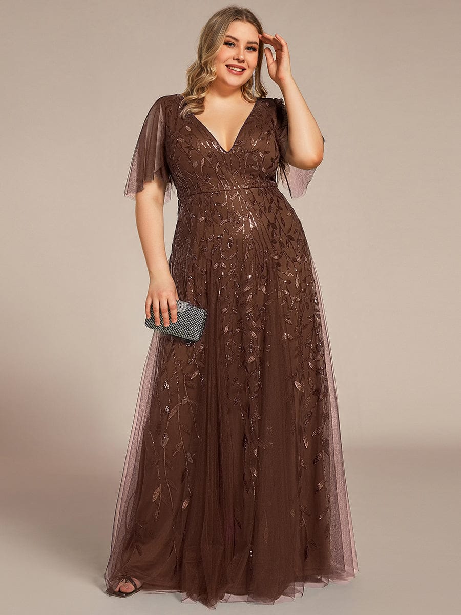 Plus Size Floor Length Formal Evening Gowns for Weddings
