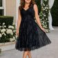 Plus Size Mother of the Bride Dress with Cross Bodice and A-Line Skirt Flowing Silhouette