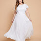 Avenleigh Plus Size Classic A-Line Chiffon Bridesmaid Dress Floor Length for Wedding - N0329