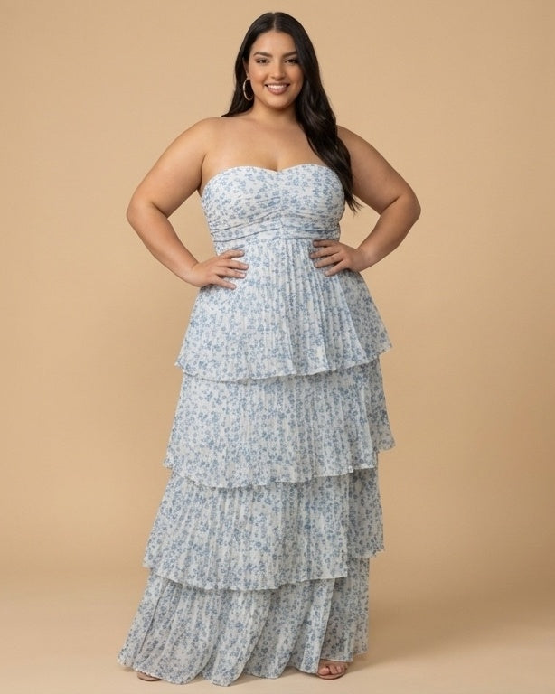 Chantarae Elegant Plus Size A-Line Chiffon Bridesmaid Dress - N0376