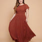 Avenleigh Plus Size Romantic A-Line Chiffon Pleated Bridesmaid Dress for Wedding - N0328