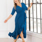 Veronica Ruffled Evening Gown
