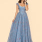 Plus Size Romantic Floral Print Bridesmaid Dress with Basque Waist - Ruched Bodice and Lace-Up Back