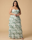 Chantarae Elegant Plus Size A-Line Chiffon Bridesmaid Dress - N0376