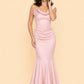 Elegant Plus Size Mermaid Bridesmaid Dress One Shoulder Open Back Detail