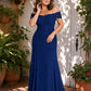 Plus Size Off Shoulder Lace Embroidered A-Line Mother of the Evening Gown Elegant Formal Wear