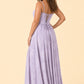 Plus Size Floral Burnout Bridesmaid Dress with Removable Straps and Lace Up Back