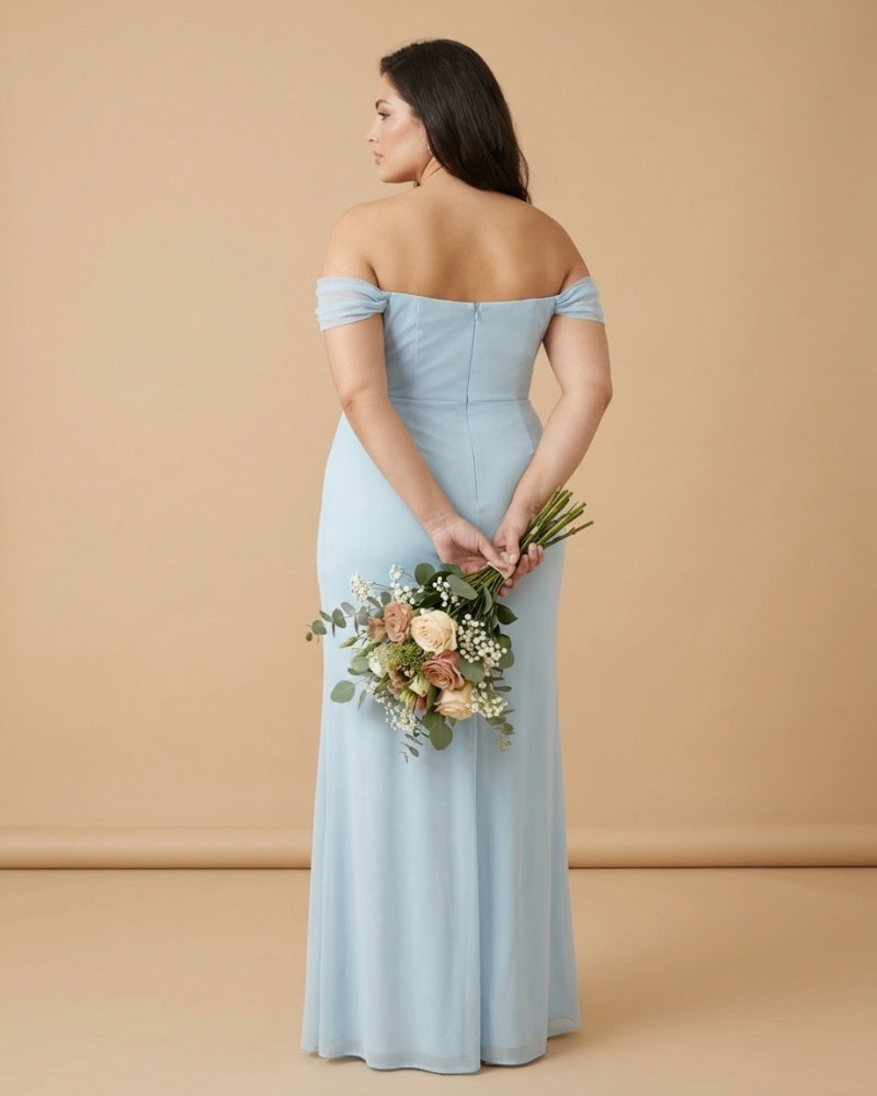 Elanthia Sexy Plus Size Sheath Bridesmaid Dress with Convertible Design for Wedding-N0345