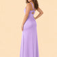 Plus Size Mermaid Bridesmaid Dress with Ruched Waist Detail and Elegant Open Back Design