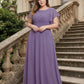 Avenleigh Plus Size Elegant A-Line Bridesmaid Dress with Pleated Chiffon for Wedding - N0340