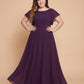 Avenleigh Plus Size Classic A-Line Chiffon Bridesmaid Dress with Clean Silhouette - N0341