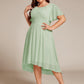 Plus Size Flowy Chiffon Bridesmaid Dress