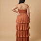 Chantarae Elegant Satin Charmeuse A-Line Plus Size Bridesmaid Dress with Ruffles Perfect for Wedding Events - N0384