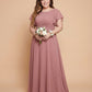 Avenleigh Timeless Chiffon A-Line Plus Size Bridesmaid Dress Ruched Waist - N0331