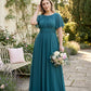 Petaline Elegant Plus Size Bridesmaid Dress with Pleated A-Line Silhouette N0323