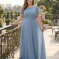 Avenleigh Plus Size Romantic A-Line Chiffon Bridesmaid Dress for Formal Wedding Events - N0336