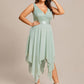 Plus Size Stunning V Neck Prom Lace Dress for Women
