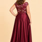 Sweet Style Sleeveless Cap Sleeve Elegant Mother of Bride Wedding Dress