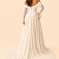 Elegant Long Sleeve Evening Gown Off Shoulder Ruched Design A Line Silhouette with Train