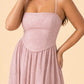 Plus Size Floral Burnout Bridesmaid Dress with Removable Straps and Lace Up Back