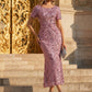 Sequin Mermaid Round Neck Dress