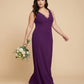 Silvarelle Plus Size Timeless Lace Sheath Floor Length Chiffon Bridesmaid Dress -N0366