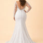 Romantic Floor-Length Tulle Wedding Gown with Sheer Lace and Train