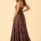 Plus Size Floral Burnout Bridesmaid Dress with Removable Straps and Lace Up Back
