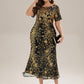 Plus Size Sequin Mermaid Mother of the Bride Dress
