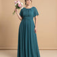 Petaline Elegant Plus Size Bridesmaid Dress with Pleated A-Line Silhouette N0323