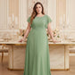 Avenleigh Classic A-Line Chiffon Plus Size Bridesmaid Dress with Light Fabric for Ceremony -N0333