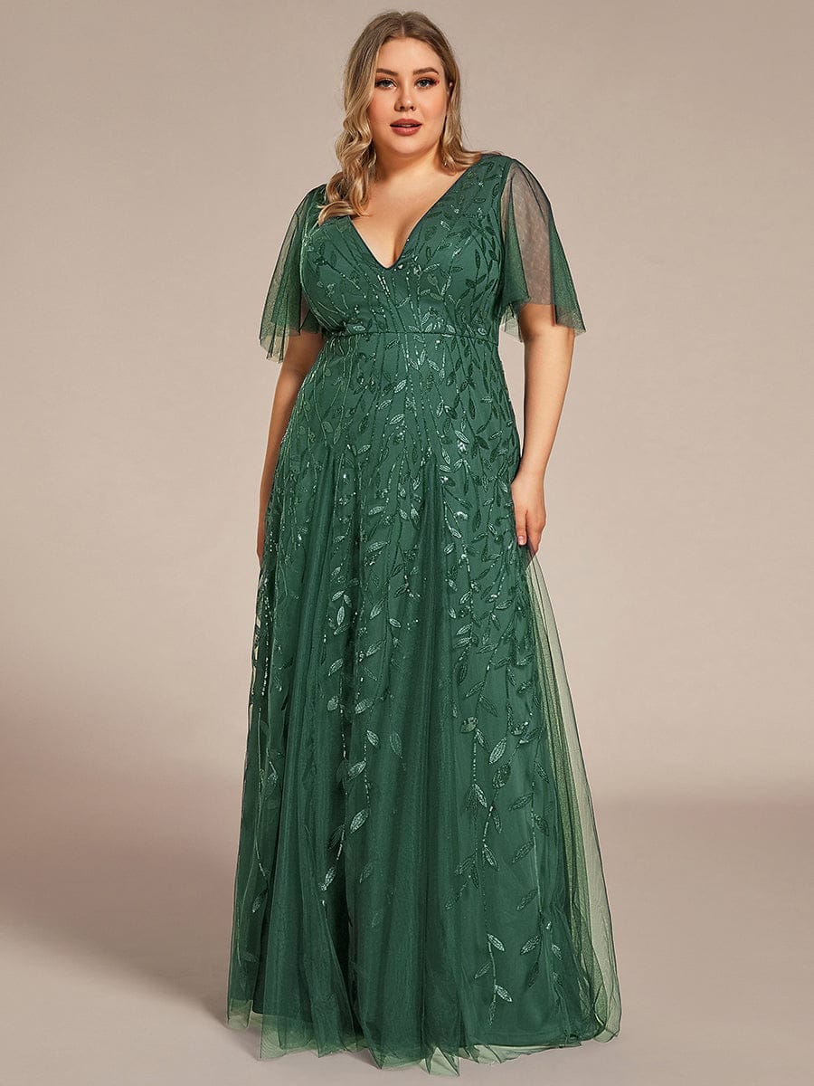 Plus Size Floor Length Formal Evening Gowns for Weddings