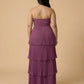 Chantarae Sophisticated Plus Size A-Line Chiffon Bridesmaid Gown - N0374