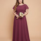 Avenleigh Timeless Chiffon A-Line Plus Size Bridesmaid Dress Ruched Waist - N0331