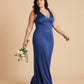 Silvarelle Romantic Plus Size Sheath Satin Bridesmaid Dress with Smooth Finish for Wedding - N0358