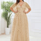 Plus Size Floor Length Formal Evening Gowns for Weddings