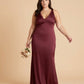 Silvarelle Plus Size Flowy Feminine Evening Gown, Straight Back Sheath Dress for Wedding Engagement Parties -N0360