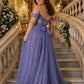 Plus Size A-Line Tulle Bridesmaid Dress with Ruched Slit Detail