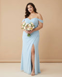 Elanthia Sexy Plus Size Sheath Bridesmaid Dress with Convertible Design for Wedding-N0345