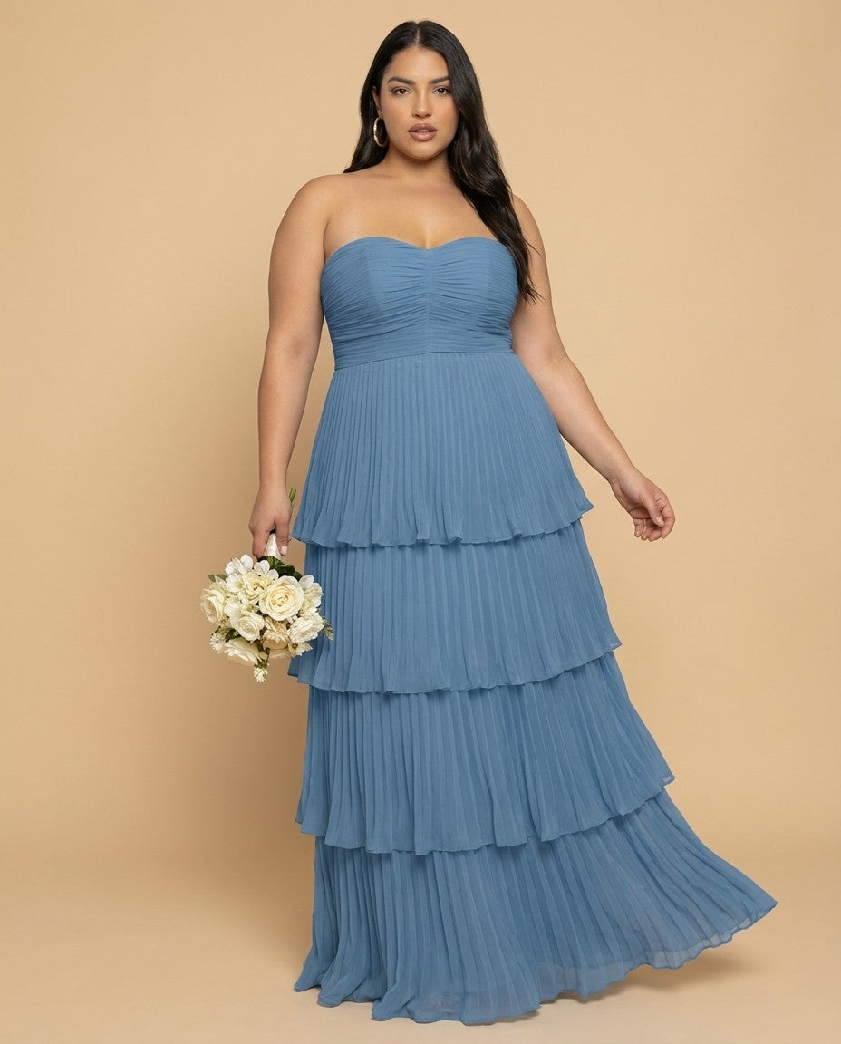 Chantarae Plus Size Off The Shoulder Mesh Bridesmaid Dress Leg Slit Curvy Friendly Sheath Gown For Wedding Party -N0370