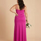 Silvarelle Minimalist Plus Size Sheath Bridesmaid Dress with Soft Chiffon for Wedding -N0365