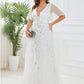 Plus Size Floor Length Formal Evening Gowns for Weddings