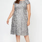 Plus Audrey Rosette Lace Short Dress