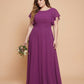 Avenleigh Plus Size Elegant A-Line Bridesmaid Dress with Pleated Chiffon for Wedding - N0340