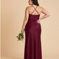 Silvarelle Plus Size Flowy Feminine Evening Gown, Straight Back Sheath Dress for Wedding Engagement Parties -N0360